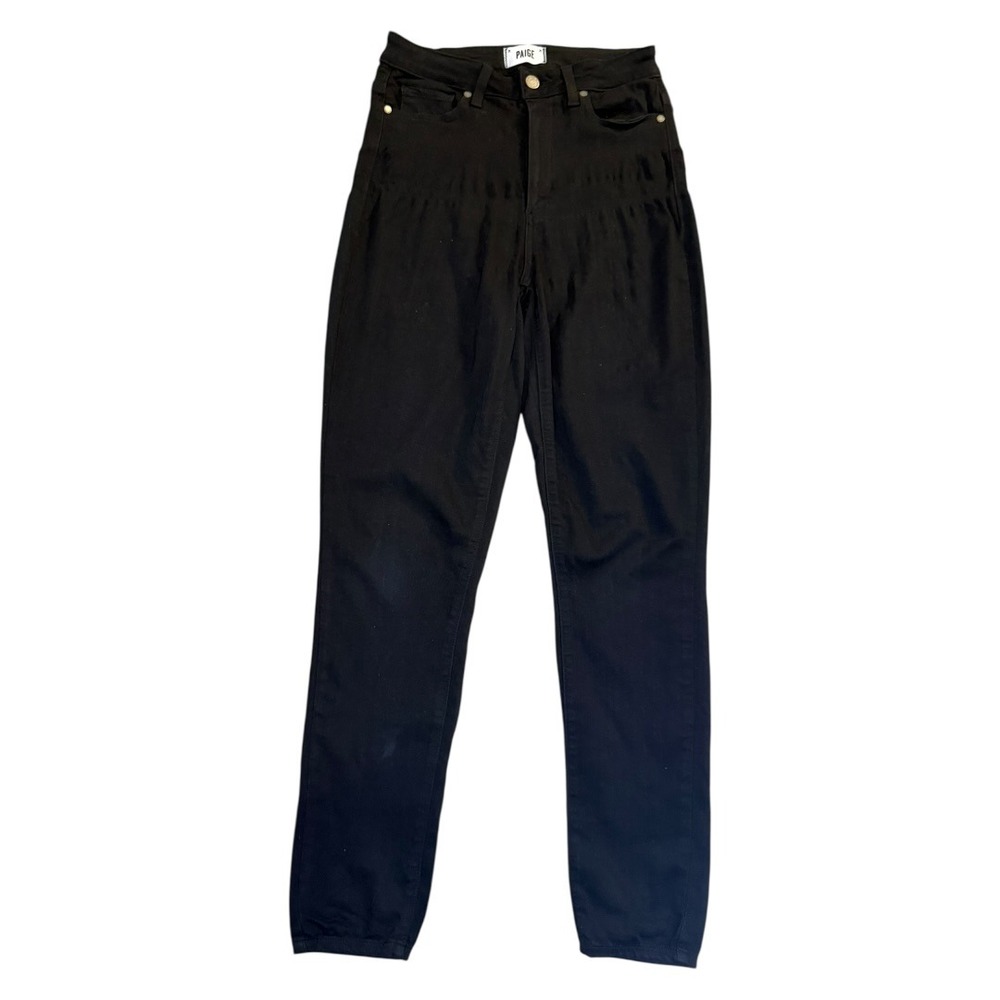 PAIGE Margot Ultra Skinny High Rise Jeans Black Overdye WJ051 Women's 4 27